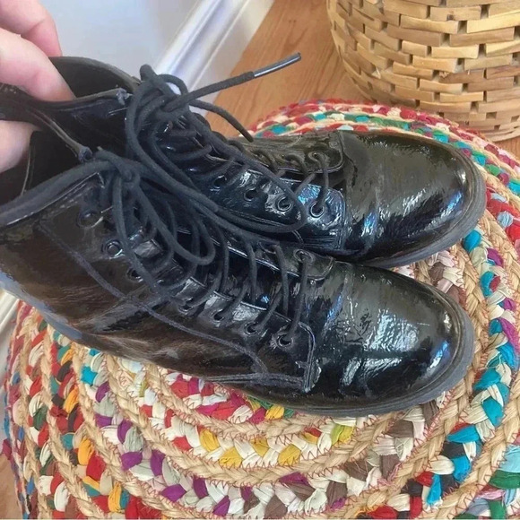 Madden Girl patent moto combat lace boots eloisee - Picture 9 of 9